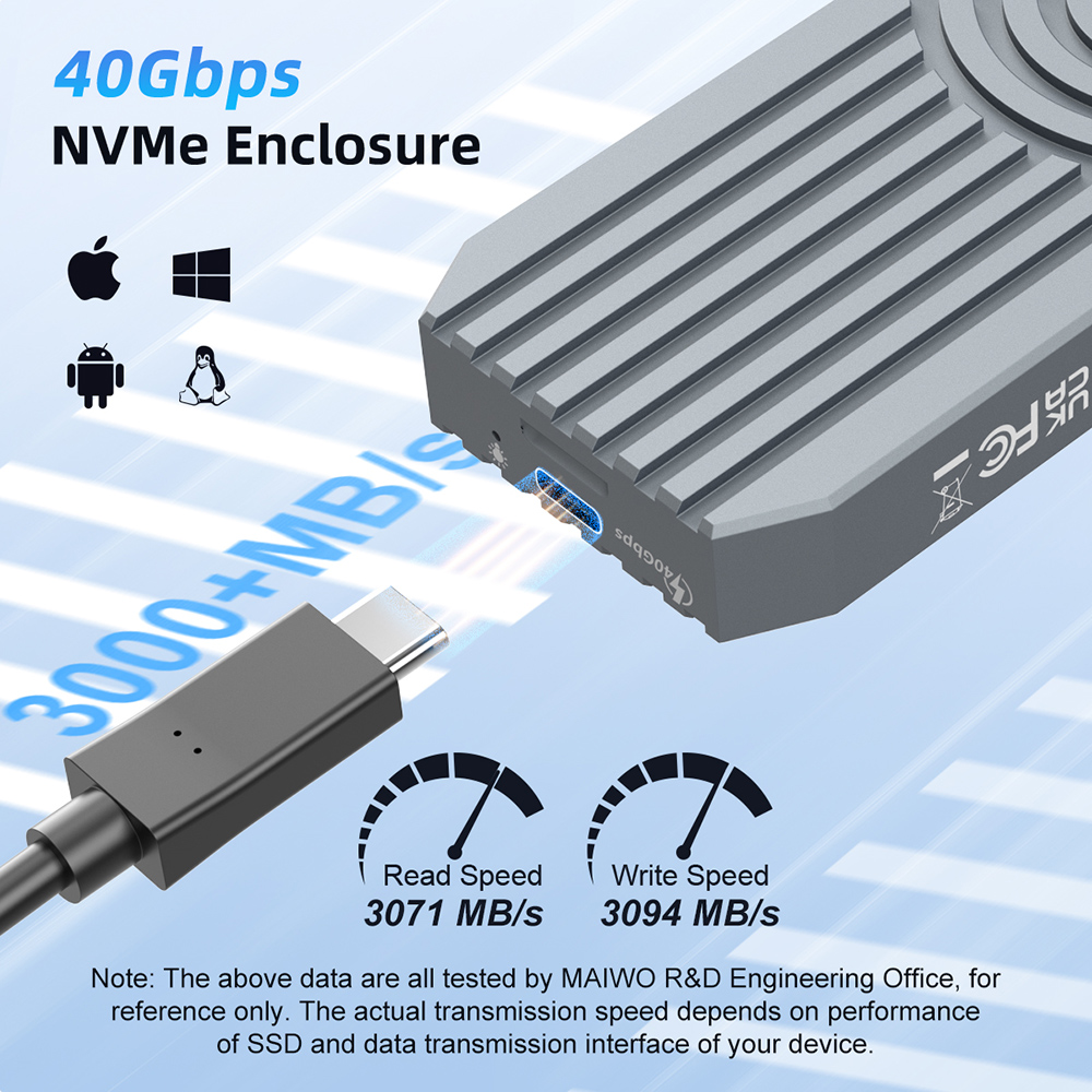 MAIWO 40Gbps External Hard Dri - đánh giá và giá 8Tb M2 Nvme Ssd